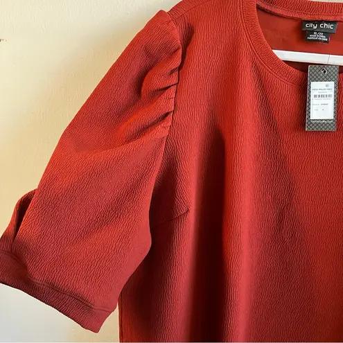 Dress Impulse Vibes in Amber Puffy Sleeves Sz 22 (XL in City Chic) NWT