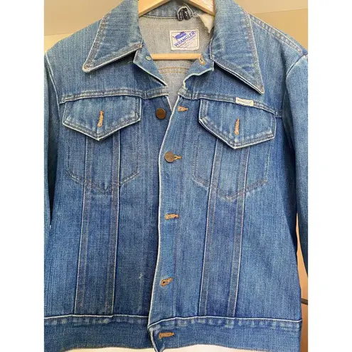 Wrangler Vintage 70's  No Fault Denim Trucker Jacket With Sanfor-Set size S