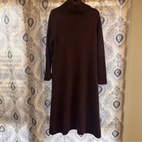 G By Giuliana Plum Maxi Tunic Turtle Neck Sweater Size Small