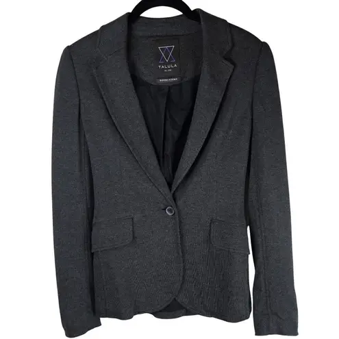 Talula Aritzia Womens Grey Pima Cotton Blazer Jacket Sz 00