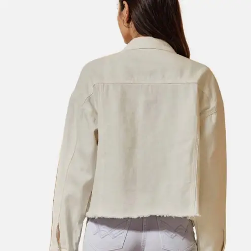 Savanna Jane White Jacket Size Large Denim White Western Glam Rhinestone NWT