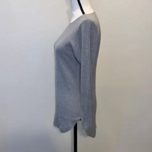 Joan Vass Vass cashmere blend tight knit sweater Grey