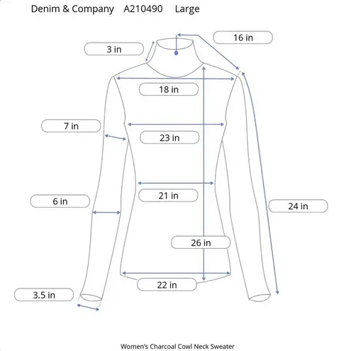 Denim & Co Chunky Cable Knit Cowl Neck Sweater