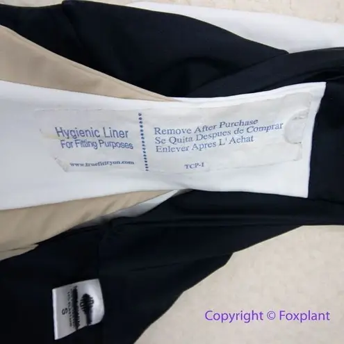 NEW MBM swim one piece swimsuit colorblock, size S Black