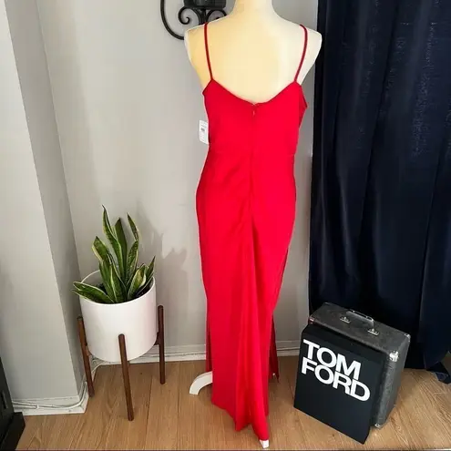 Taylor Midi Slip Midi Dress, Holiday/Christmas Party Dress, Red, Size 10, NWT Red