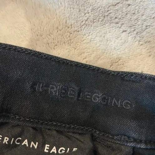 American Eagle  Next Level Stretch Hi Rise Jegging Jeans Black Size 16 Long