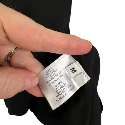 Proenza Schouler WHITE LABEL Black V-Neck Midi Slip Dress Tank LBD Classic Med M