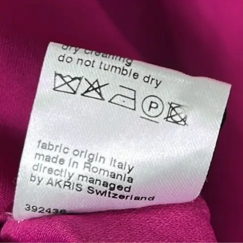 Akris Punto Long-sleeve Keyhole Blouse in Pink size 10