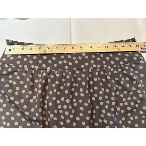Ann Taylor LOFT Skirt Size 8 Polka Dot Pleats Short Mini School Work Party NWOT