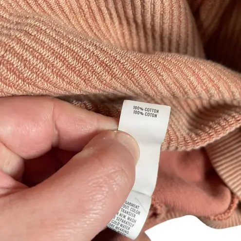 Aerie  New Love Corded Cropped Hoodie in Orange Size M