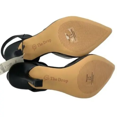 The Drop Women's Klara Slingback Heels New Black Size 7