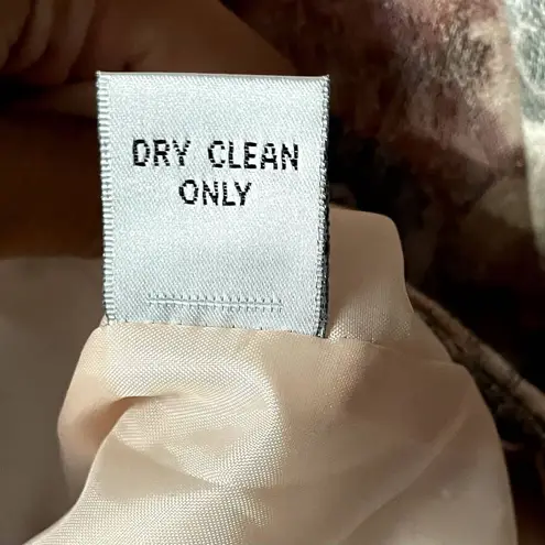 Amanda Smith Vintage Petites Floral Printed Short Sleeve Blazer Size 8 EUC