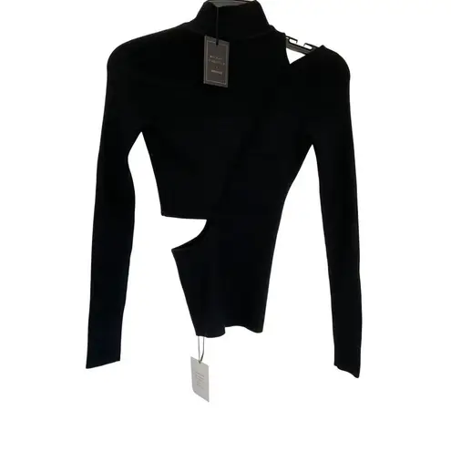 Michael Costello x REVOLVE Soraya Sweater in Black XX-Small New Womens Knit Top