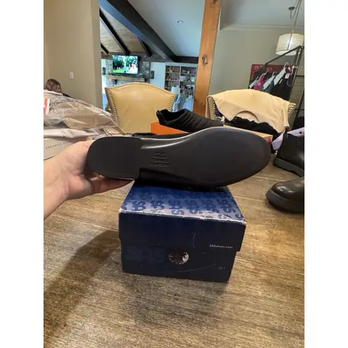 SAS LARA WOMAN SIZE 11.5 BLACK LOAFER TRIPAD COMFORT LEATHER BUCKLE The New Luxe