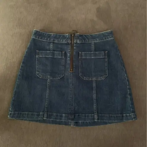 Madewell EUC  mini retro style denim skirt