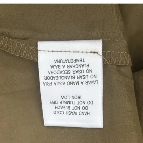 Hyacinth House Russell Mini Dress M NWT Cotton Moss Floral Ruffle Cottagecore Green Size M