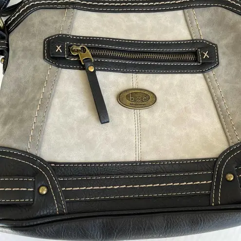 Dove BOC Cronton Crossbody Bag /Gray and Black Medium Purse