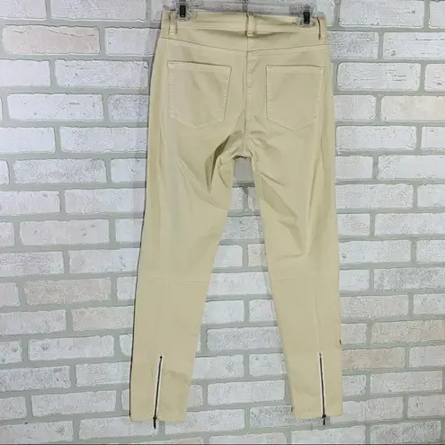 J. McLaughlin Baxter Natural Ankle Zip Skinny Jeans Size 2