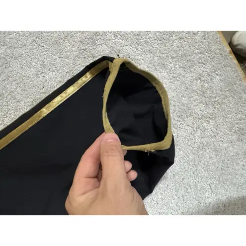 Adidas  FC Arsenal Icon Woven Track Pants Mens‎ Medium 3 Stripes Black/ Gold Med.