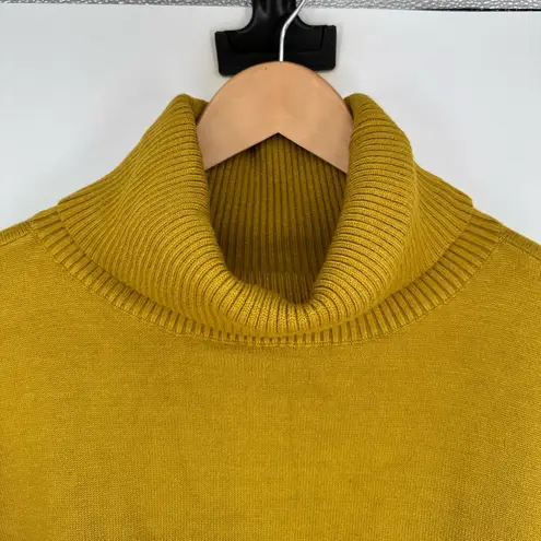 MarlaWynne Mustard Yellow Oversized Sweater size 2X Turtleneck NWT Pocket