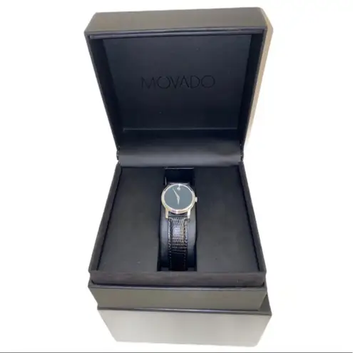 NWT Movado Museum Collection MOV23487 NIB Black
