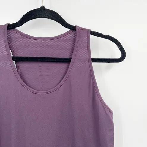 Sweaty Betty  Double Time Seamlesss Tank Size M Purple Racerback Scoop Neck