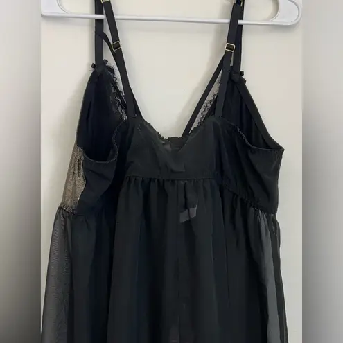 Cacique Foil Lace Strappy No-Wire Babydoll NWT Size 18/20 2 Piece Set