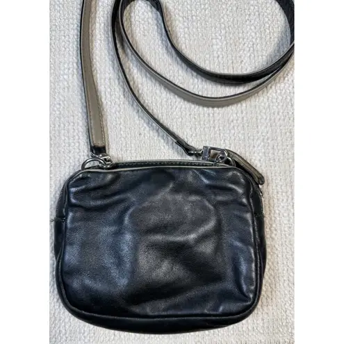 Bruno Rossi Firenze Women's Small Leather Black Crossbody Bag Made in Italy