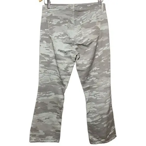 J Brand  Women’s Size 27 Light Dakota Green Snow Camo Selena Cropped Jeans
