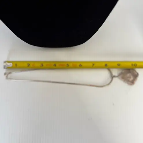 Navajo TS Sterling Silver Dichroic Glass Multicolor Pendant & Necklace Italy 925 Blue