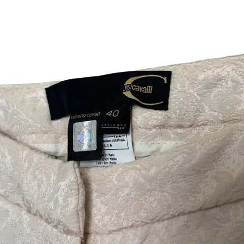 Roberto Cavalli Vtg Brocade Paisley Print Bootcut Pants