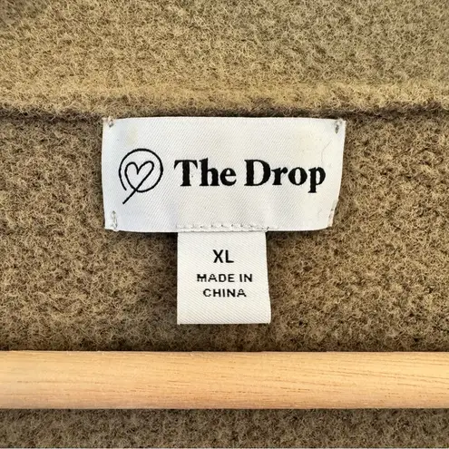 The Drop Women’s Camel Button Front Cardigan Sweater Size XL Grunge Grandpa Tan - Image 2