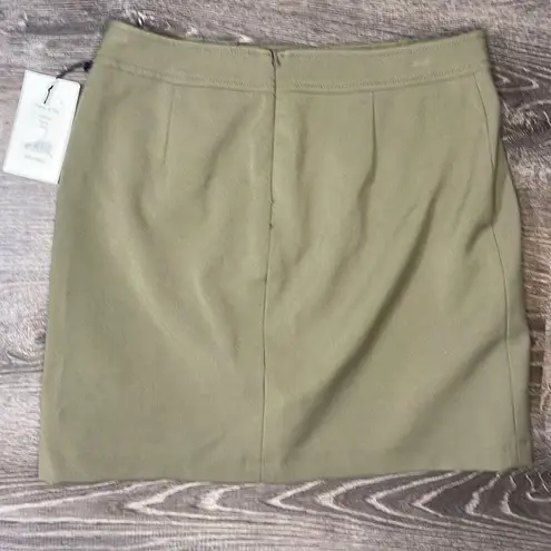 Bailey44 Bailey‎ 44 NWT Army Clementine Skirt Women's Green Buttons Size 8