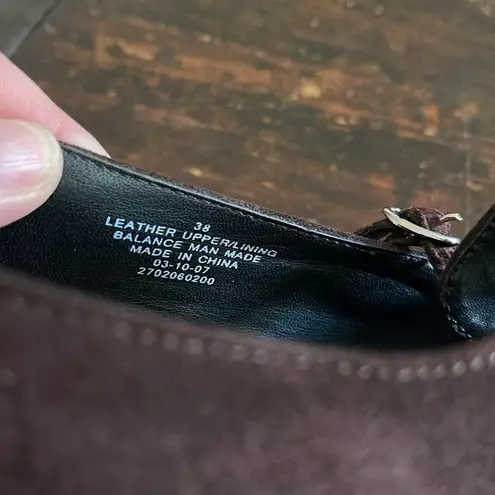 Dansko Brown Tara Suede and Leather Mary Jane Heels Size 38