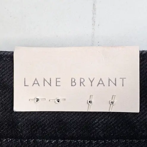 Lane Bryant  Jeans Womens Plus Size 24S Black Rhinestone Mid-Rise Boyfriend NEW