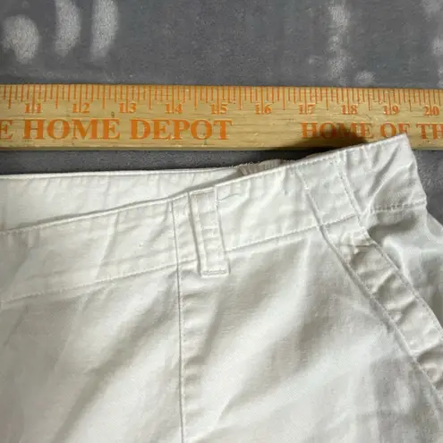 J. Jill Wide Leg Pants 18 White Elastic Linen Cotton Blend Stretch Full Length Size 18P