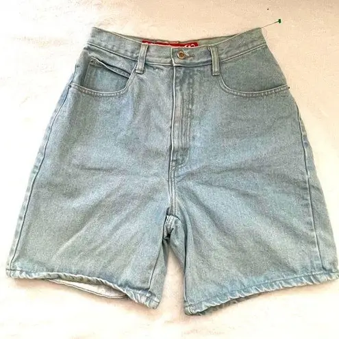 No Excuses Vintage Femme Fatale light washed Denim Shorts Womens Size 9 A4