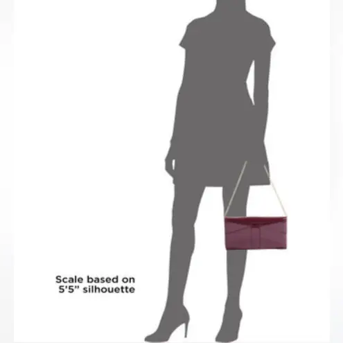 Z Spoke Zac Posen Metallic Shirley Bow Clutch Purse, Bronze Rose Gold, NWT Gold