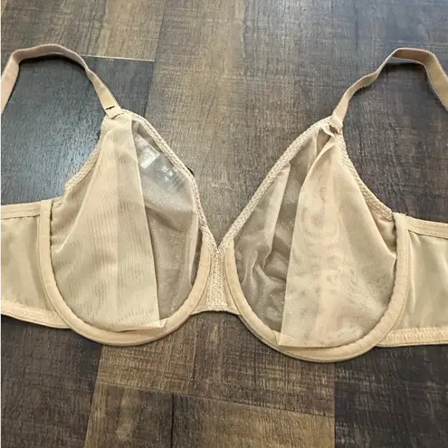 NWT Glossies Sheer Moulded Bra Beige Size US 32H