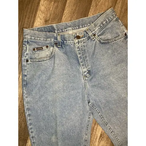 Riders By Lee Vintage 90s Riders Womens 12M 32x30.5 High Rise Mom Straight Leg Jeans Light