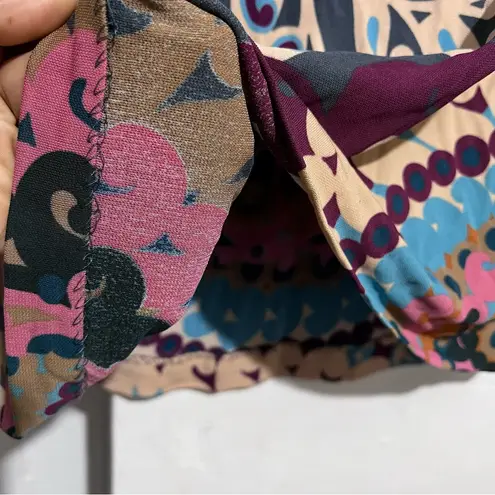 Multicolor Patterned Women's Skirt Yigal vintage Y2K :Box OW2: Red Size 2