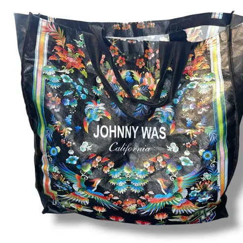 Johnny Was California Reusable Tote Bag Large Packable Carry On Travel 18 x 19"