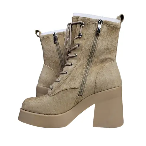 Steven By Steve Madden STEVEN NEW YORK Womens 8 Beena Combat Boot in Sand Tan NEW - Image 6