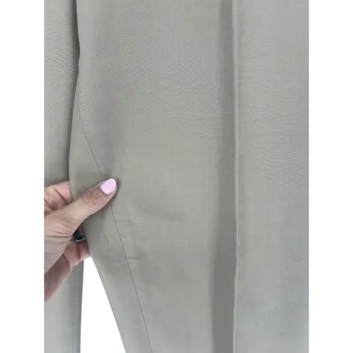 Piazza Sempione Brigitte Beige Slim Ankle Trousers Made in Italy