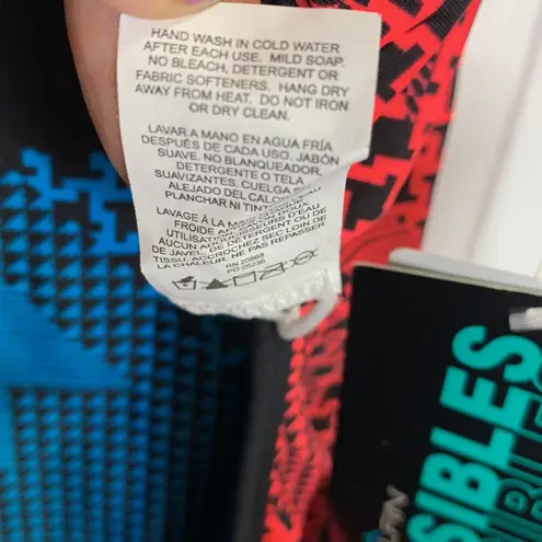 Dolfin Reversible Coral Turquoise Stryker Swim Suit New with Tag W-544 Sz M - Image 8