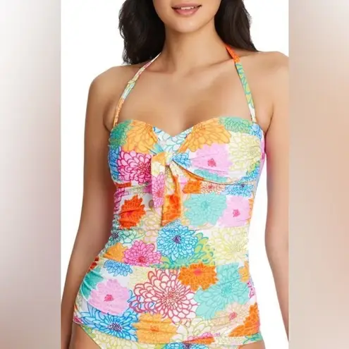 Bleu Rod Beattie Fresh Picks Knot Front Bandeau Tankini Top and Bottom