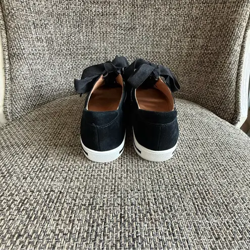 L'amour Des Pieds Kanav Suede Cut Out Sneakers Size 6.5M EUC Black