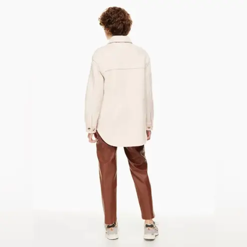 Aritzia NWOT  Wilfred Free Ganna Shacket in Heather Bone thumbnail 7