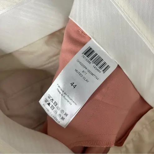 See By Chloe Women's Muted Clay Cotton Wide Leg Pleated Trouser Pant Size 12 NWT