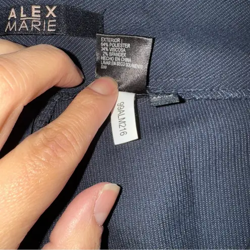 Alex Marie Dark Blue Work Dress Pants Trousers Woman’s Size 14 99ALM216